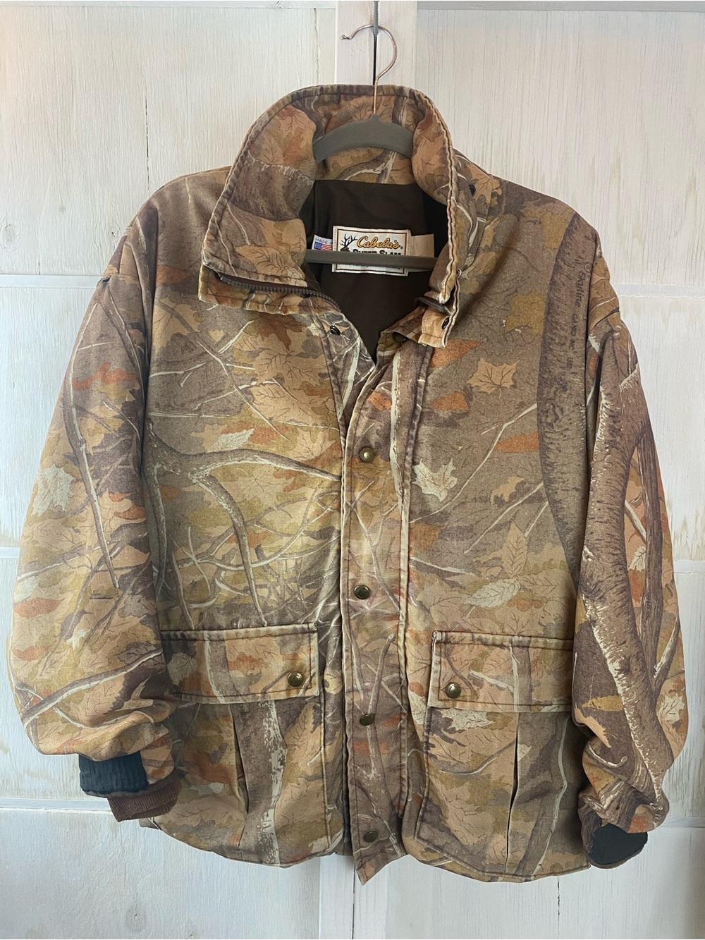 Cabela's Vtg Men's Super Slam Camo Jacket Large USA